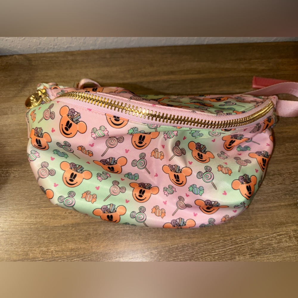 Stoney Clover Lane Pink and Green Mickey Mouse Bag